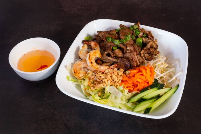 B1 Grilled Pork Slices, Shrimp (Bun Tom, Thit Nuong) (香茅燒豬肉, 蝦肉米粉)